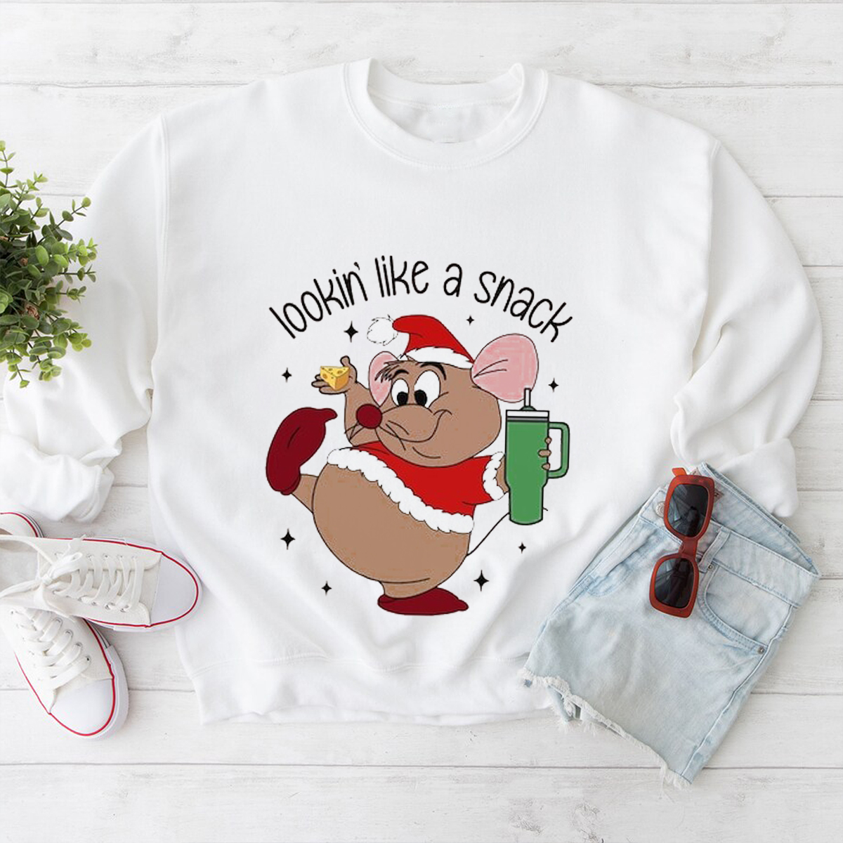 Cute Gus Gus Shirt, Looking Like A Snack SweatShirt, Disney Christmas Shirt, Disneyland Trip Shirt, Family Christmas Shirt, Cinderella Shirt