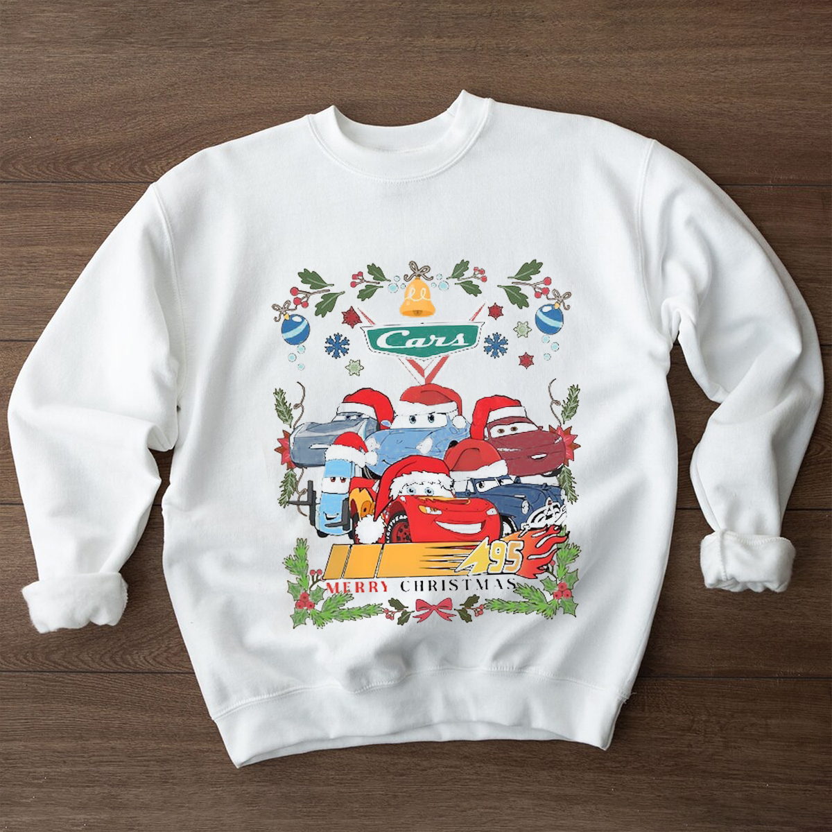 Disney Cars Christmas SweatShirt, Lightning McQueen Tow Mater Christmas Sweatshirt, Disney World Merry Christmas Hoodie, Disneyland Holiday Tee