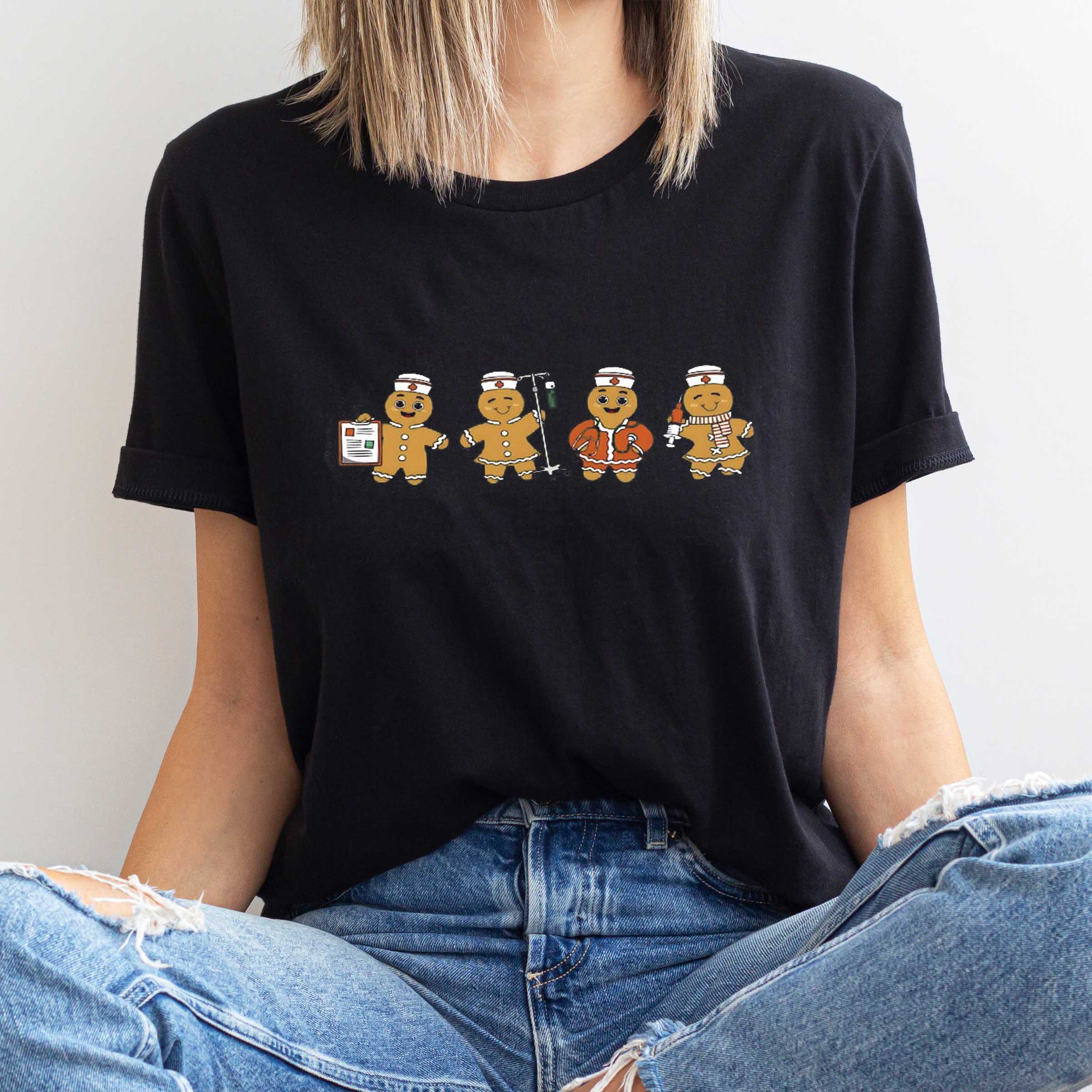 Christmas Gingerbread Nurse Shirt, Christmas Sweatshirt, Christmas Nurse Sweatshirt, Funny Christmas Hoodie, Cute Nurse Sweatshirt