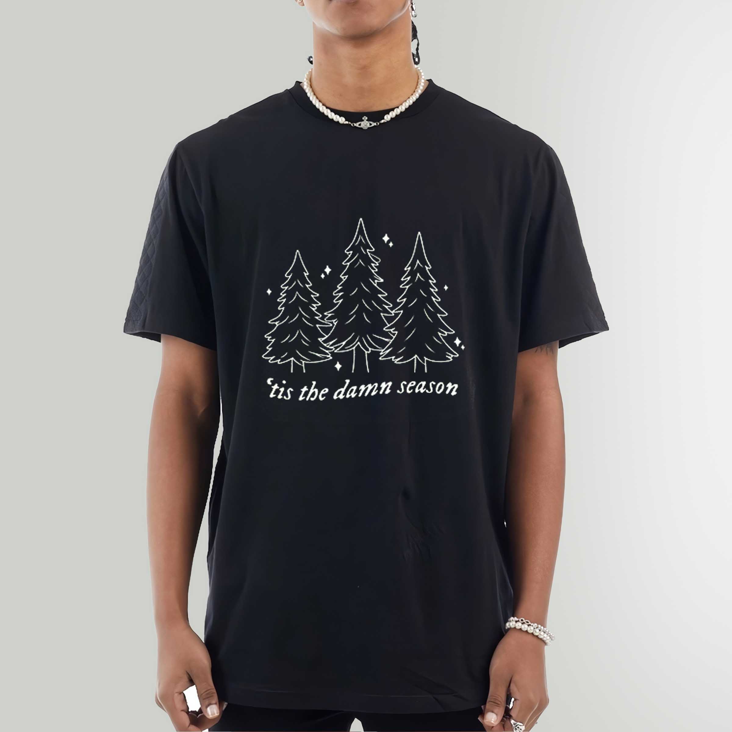 Tis The Damn Season Shirt, Christmas Tree Hoodie, Holiday Sweatshirt, Vintage Hoodie, Christmas Gift