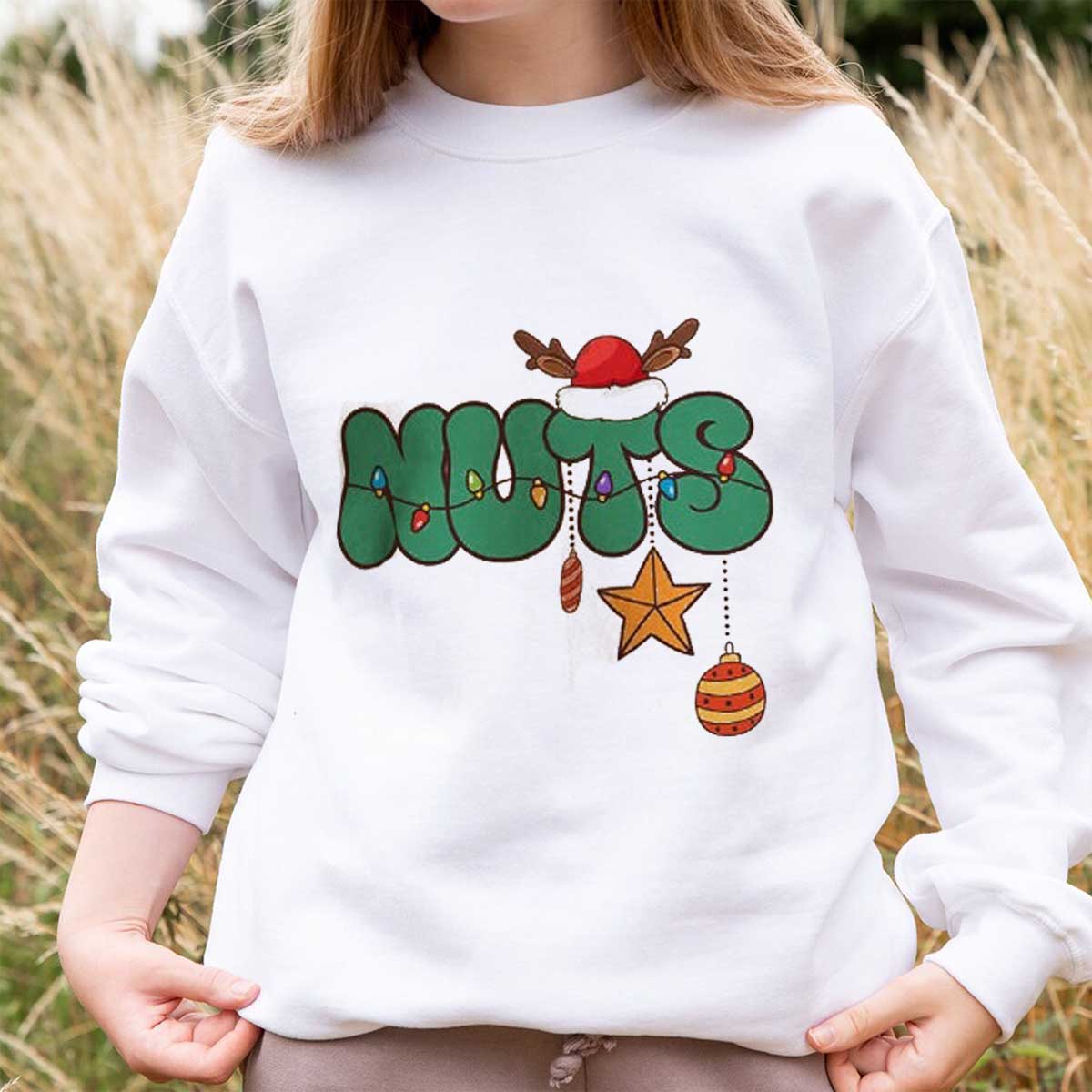 Couple Chest Nuts Crewneck Shirt, Funny Matching Christmas Sweatshirt, Christmas Holiday Sweatshirt, Christmas Gift for Couples Hoodie