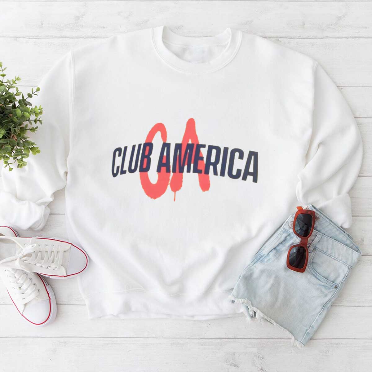 Club America Two Hit Wordmark Sport Design Sweden T Shirt, Sweatshirt, Hoodie Shirt