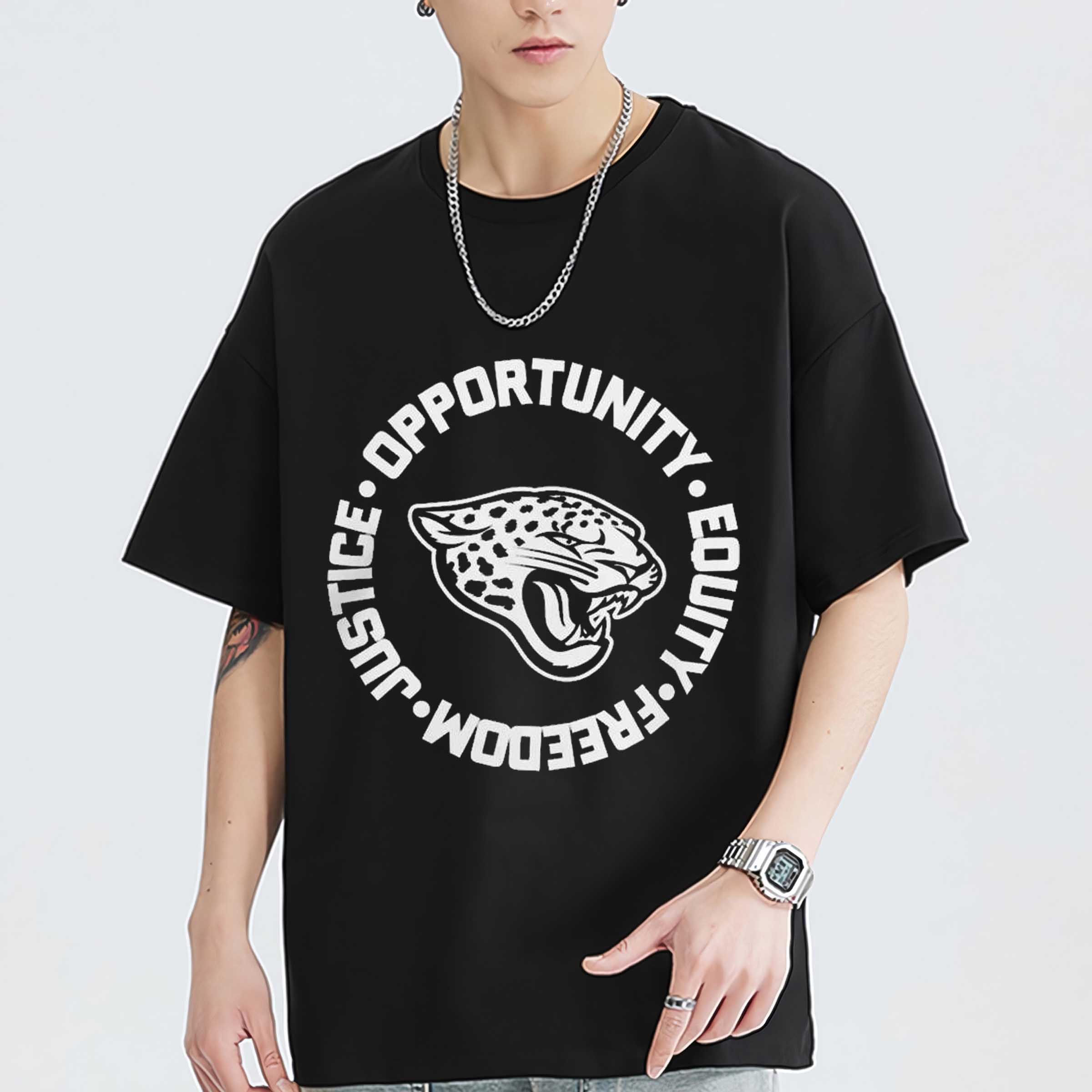 NFL jacksonville jaguars justice opportunity equity freedom Sweatshirt,T-Shirt, Hoodie Shirt