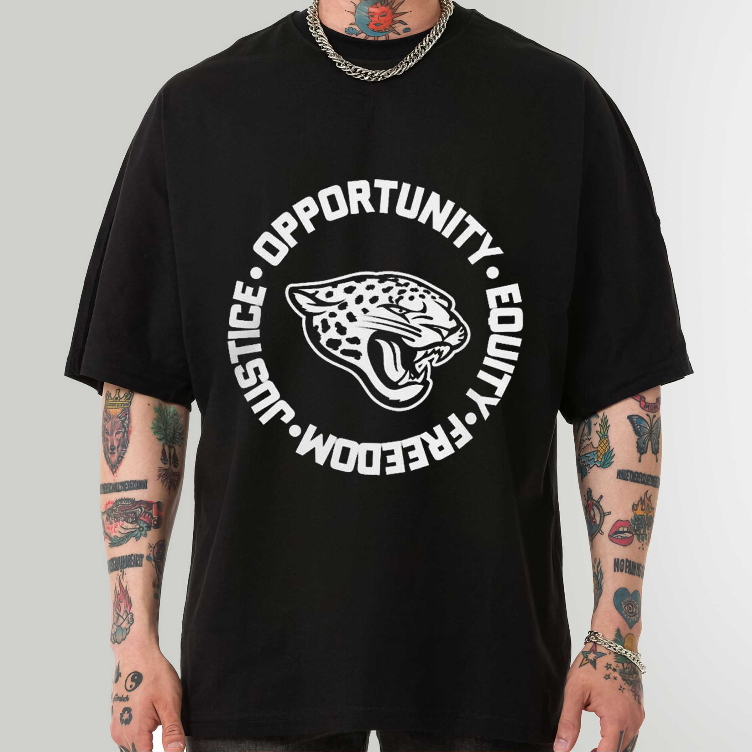 NFL jacksonville jaguars justice opportunity equity freedom Sweatshirt,T-Shirt, Hoodie Shirt