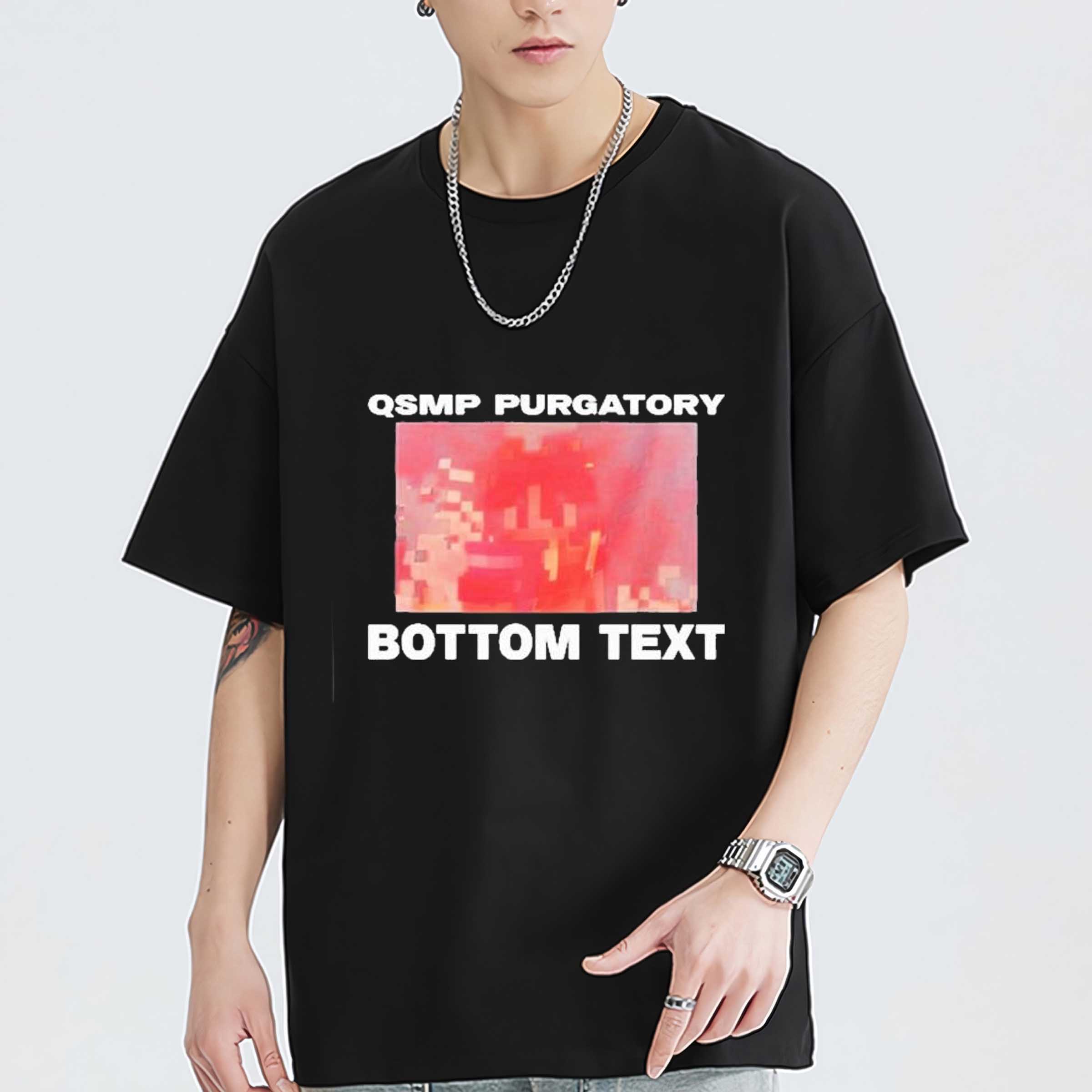 Qsmp Purgatory Bottom Text Unisex T-Shirt, Sweatshirt, Hoodie Shirt